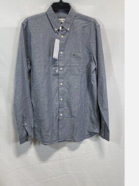 LACOSTE  Mens Regular Fit  Linen Shirt Size 39 (S or Wmns-M)